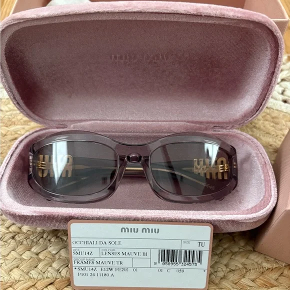Miu Miu MU14ZS Violet Sunglasses